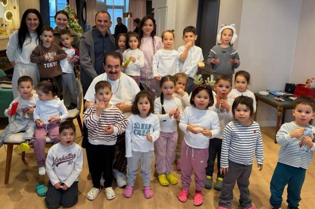 Galip Öztürk's wife says their goal is to have 105 children.