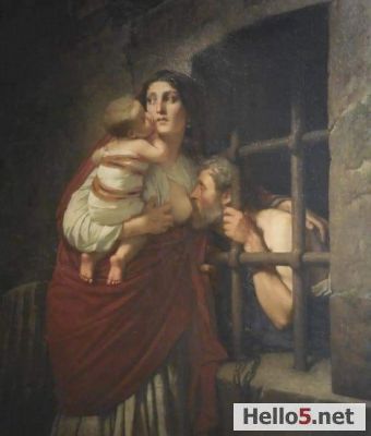 This painting of a young woman breastfeeding an old man in a prison cell sold for 30 million euros. The painting may seem perverse, but the story behind it is a historical record.

The poor man was sentenced to "death by starvation" for stealing a loaf of bread during the reign of Louis XIV in France. The woman was his only daughter and the only visitor to his cell. She was allowed to visit him every day, but she was thoroughly searched, so that no food was taken.

When the man was still alive four months later, having not lost any weight, the authorities were perplexed and began spying on her in her cell. To their utter astonishment, they found her breastfeeding her father, sharing her baby's milk. The judges, realizing the woman's compassion and love for her father, pardoned the father and released him.

This piece of history highlights how deep a woman's compassion is in our daily lives, something that men often overlook.