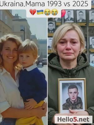 A Ukranian mother lost his son at Ukrainian Russian War in 2025