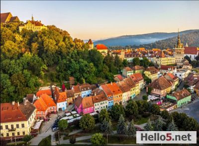 The medieval fortress town of Sighişora in Transylvania.Photographer: Adrian Catalin