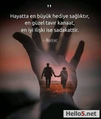 The best gift in life is health. The best relationships are loyalty. Balzac