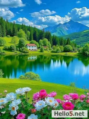 My dream to have a home near a lake 😍🥰