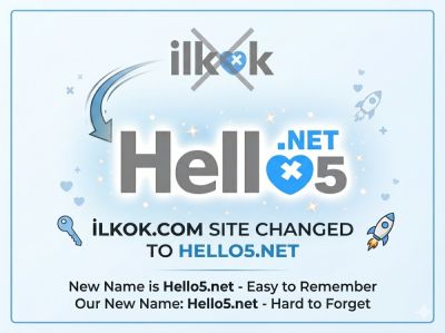 Yenilendik! ilkok.com artık hello5.net. Aynı sosyal ağ, yeni isim — Hello5.net daha akılda kalıcı ve daha güçlü.

We’ve rebranded! ilkok.com is now hello5.net. Same social network, new name — Hello5.net is easier to remember and better than ever. #ilkok #ilkokcom #ilkok dating #hello5 #hello #dating