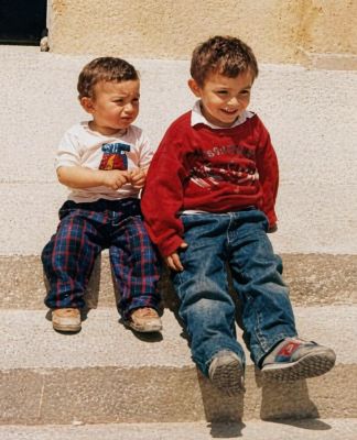 When I was a small child with my brother :)