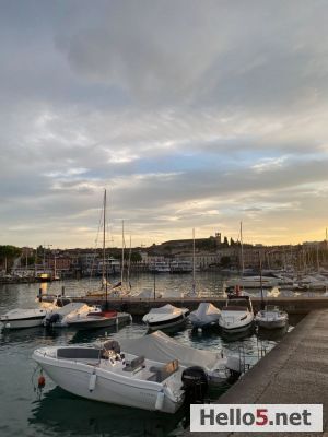 A peaceful harbor view